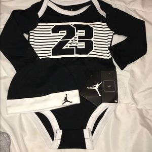 6 Months Jordan Baby Hat Set